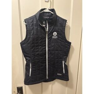Stio Azura Primaloft Insulated Puffer Vest Womens Medium Black (branded logo)
